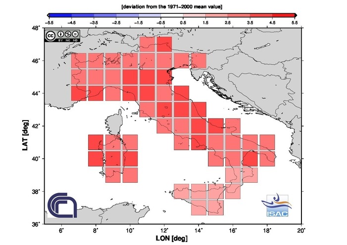 Clima ITALIA - Mese di giugno molto caldo e molto secco, temperature seconde solo al 2003 ma comunque ben lontane dall'anno dei record - isac.cnr.it