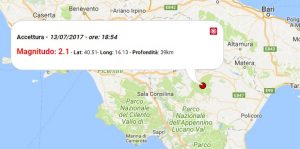 Terremoto oggi, scossa in Basilicata
