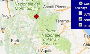 Terremoto oggi Marche 20 luglio 2017, scossa M 2.0 provincia di Ascoli Piceno - Dati Ingv