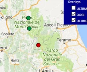 Terremoto oggi Lazio 1 agosto 2017, scossa M 2.2 provincia di Rieti - Dati Ingv
