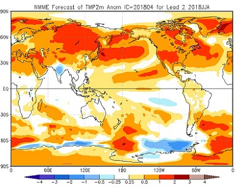 Tendenza meteo estate 2018 - cpc.ncep.noaa.gov