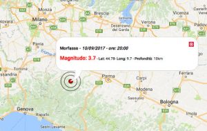 Terremoto oggi, le scosse registrate domenica 10 settembre 2017