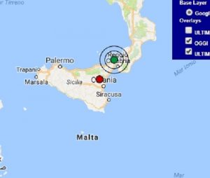 Terremoto oggi Sicilia 18 settembre 2017, scossa M 3.1 costa siciliana - Dati Ingv