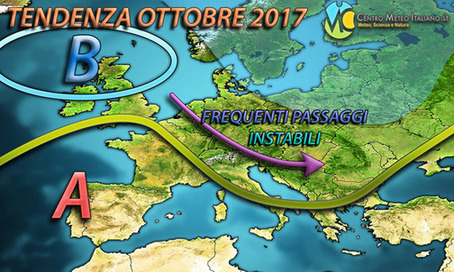 Ottobre dinamico e piovoso in Italia? Vediamo la tendenza meteo Ottobre dinamico e piovoso in Italia? Vediamo la tendenza meteo