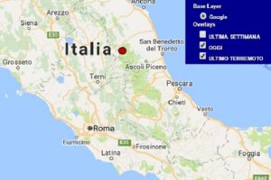 Terremoto oggi Marche 23 settembre 2017, scossa M 2.1 provincia di Macerata - Dati Ingv