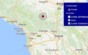 Terremoto oggi Emilia Romagna, martedì 26 settembre 2017, scossa M 2.9 provincia di Modena - Dati Ingv