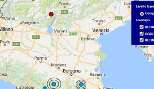 Terremoto oggi Friuli Venezia Giulia 29 settembre 2017, scossa M 2.2 provincia di Udine - Dati Ingv