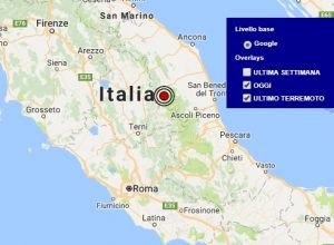 Terremoto oggi Marche 9 ottobre 2017, scossa M 2.5 provincia di Macerata - Dati Ingv