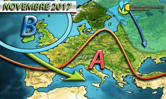 Tendenza meteo novembre 2017 Tendenza meteo novembre 2017