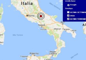 Terremoto oggi Abruzzo 16 ottobre 2017, scossa M 2.7 provincia dell'Aquila - Dati Ingv