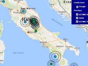 Terremoto oggi Campania 23 ottobre 2017, scossa M 2.9 provincia di Salerno - Dati Ingv