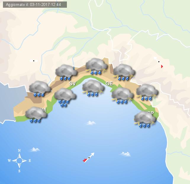 Allerta meteo Liguria: intenso maltempo in arrivo dal weekend
