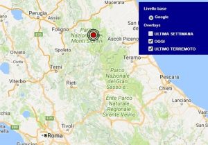 Terremoto oggi Marche 10 novembre 2017, scossa M 2.3 provincia di Macerata - Dati Ingv