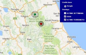 Terremoto oggi Marche 21 novembre 2017, scossa M 2.8 provincia di Macerata - Dati Ingv