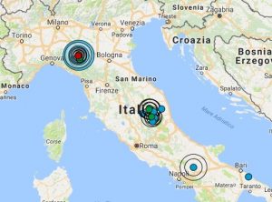 Terremoto oggi Italia 23 novembre 2017, le ultime scosse registrate - Dati Ingv