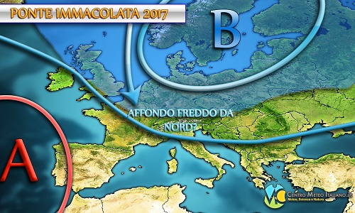 Tendenza meteo ponte Immacolata 2017 Tendenza meteo ponte Immacolata 2017