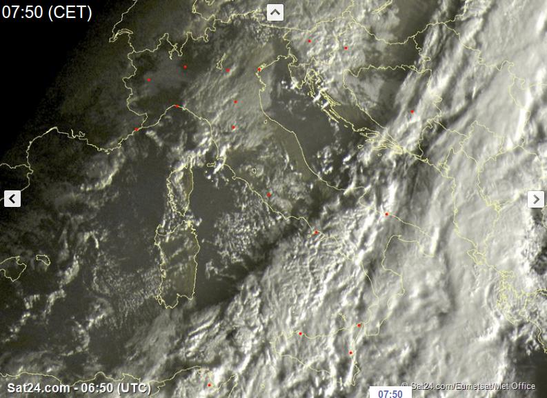 Inverno meteorologico che inizia con maltempo e clima freddo - sat24.com