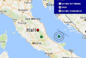 Terremoto oggi Marche 12 dicembre 2017, scossa M 2.2 provincia di Macerata - Dati Ingv