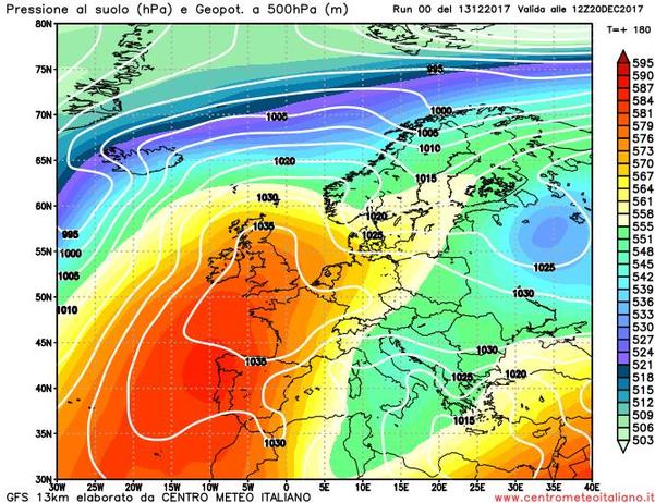 Aria fredda da est secondo gli ultimi aggiornamenti dei modelli?