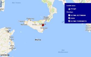 Terremoto oggi Sicilia 18 dicembre 2017, scossa M 2.0 provincia di Catania - Dati Ingv