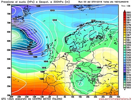 Molta incertezza da parte dei modelli per l'evoluzione meteo della prossima settimana