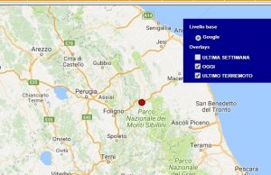 Terremoto oggi Marche 16 gennaio 2018, scossa M 2.1 provincia di Macerata - Dati Ingv