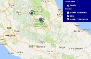 Terremoto oggi Abruzzo 23 gennaio 2018, scossa M 2.5 provincia dell'Aquila - Dati Ingv