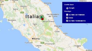 Terremoto oggi Marche 26 gennaio 2018, scossa M 2.4 provincia di Macerata - Dati Ingv