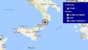 Terremoto oggi Calabria 29 gennaio 2018, scossa M 2.9 provincia di Catanzaro - Dati Ingv