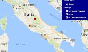 Terremoto oggi Lazio 30 gennaio 2018, scossa M 2.0 provincia di Rieti - Dati Ingv