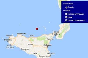 Terremoto oggi Sicilia 8 febbraio 2018, scossa M 2.0 Isole Eolie - Dati Ingv