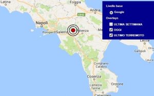 Terremoto oggi Basilicata 13 febbraio 2018, scossa M 2.8 provincia di Potenza - Dati Ingv