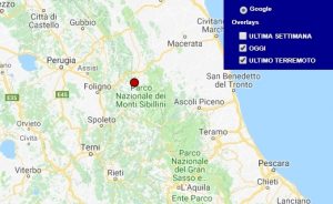 Terremoto oggi Marche 15 febbraio 2018, scossa M 2.0 provincia di Macerata - Dati Ingv