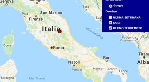 Terremoto oggi Marche 27 febbraio 2018, scossa M 2.1 provincia di Macerata - Dati Ingv
