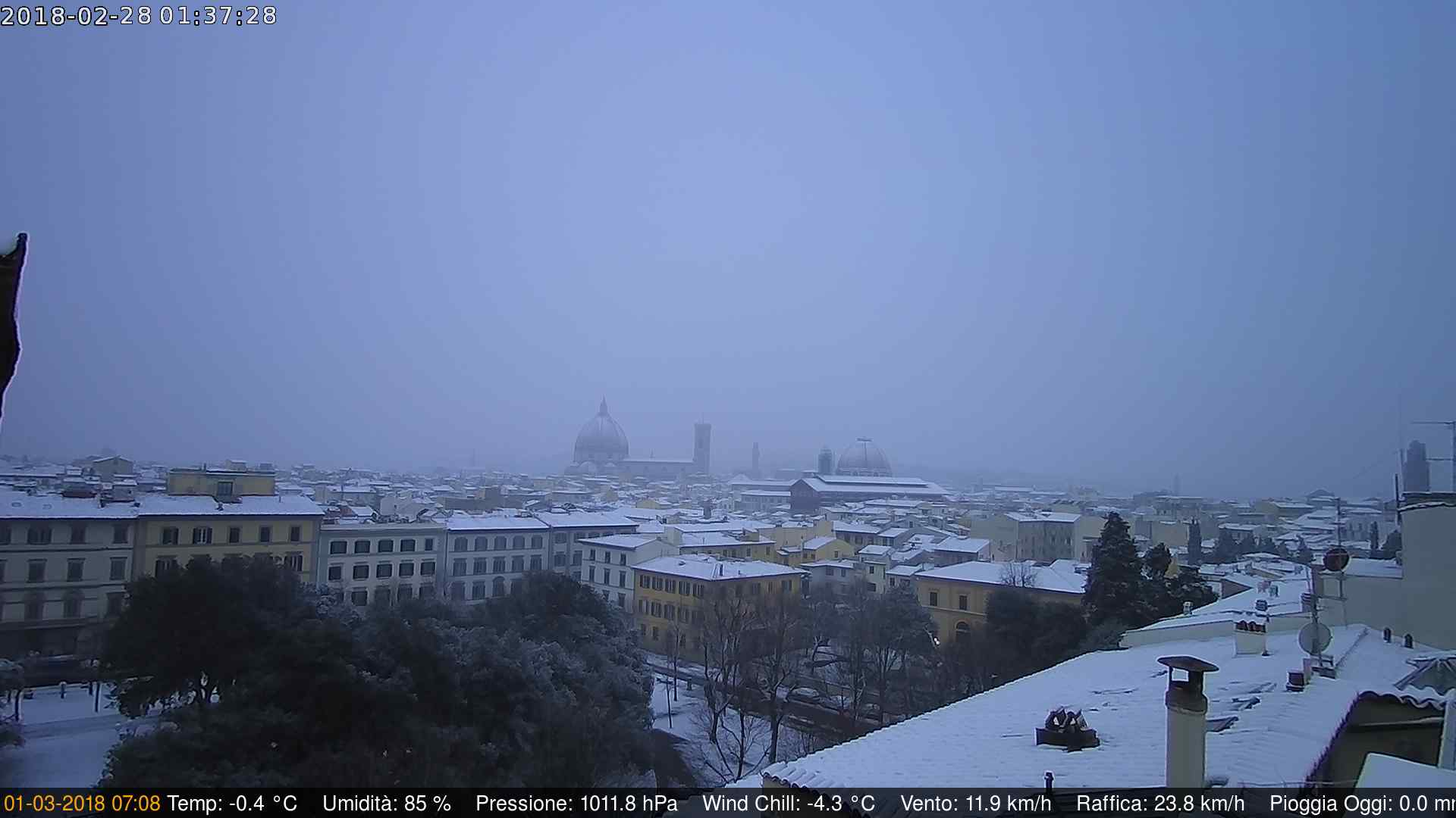 Condizioni meteo invernali in Italia con neve in pianura, ecco Firenze bianca questa mattina - firenzemeteo.net Condizioni meteo invernali in Italia con neve in pianura, ecco Firenze bianca questa mattina - firenzemeteo.net