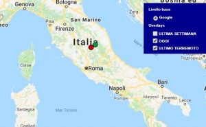 Terremoto oggi Umbria 8 marzo 2018, scossa M 2.0 provincia di Perugia - Dati Ingv