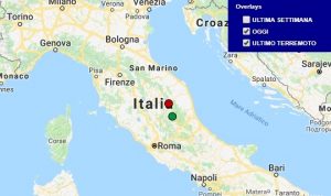 Terremoto oggi Lazio 16 marzo 2018, scossa M 2.2 provincia di Rieti - Dati Ingv