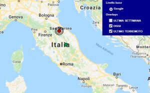 Terremoto oggi Marche, 20 marzo 2018, scossa M 2.5 provincia di Pesaro-Urbino - Dati Ingv