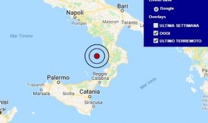 Terremoto oggi Calabria 23 marzo 2018, scossa M 3.7 Tirreno meridionale - Dati Ingv