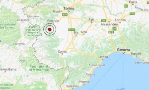 Terremoto oggi, scossa in provincia di Torino