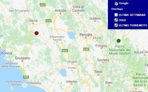 Terremoto oggi Toscana 29 marzo 2018, scossa M 2.0 provincia di Siena - Dati Ingv