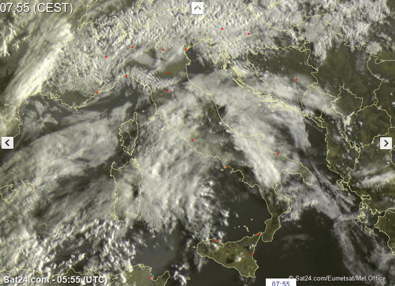 Maltempo in arrivo nelle prossime ore in Italia - sat24.com Maltempo in arrivo nelle prossime ore in Italia - sat24.com