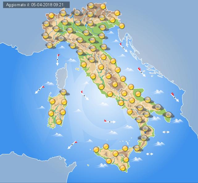 Meteo Domani 6 Aprile 2018: Migliora Il Tempo Sull’ Italia Con Sole ...