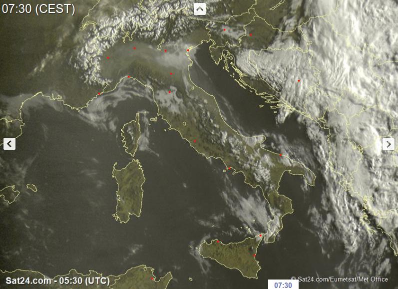 METEO: torna il bel tempo sull'Italia con sole prevalente - sat24.com