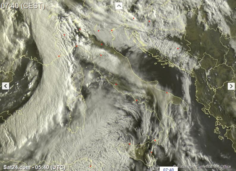 Maltempo verso il Nord Italia, più asciutto altrove - sat24.com Maltempo verso il Nord Italia, più asciutto altrove - sat24.com