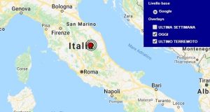 Terremoto oggi Marche 16 aprile 2018, scossa M 2.0 provincia di Macerata - Dati Ingv
