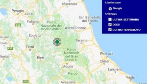 Terremoto oggi Lazio 18 aprile 2018, scossa M 2.3 provincia di Rieti - Dati Ingv