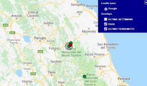 Terremoto oggi Marche, 24 aprile 2018, scossa M 2.3 provincia di Macerata - Dati Ingv