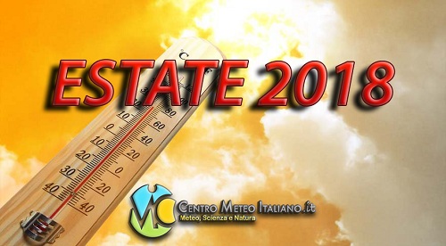 Tendenza meteo estate 2018