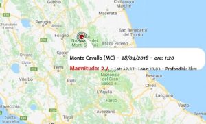 Terremoto oggi, due scosse nelle Marche